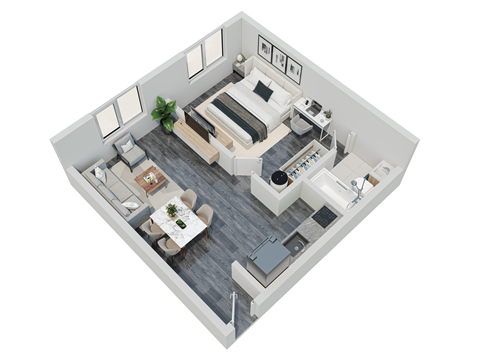 1 Bedroom Floorplan